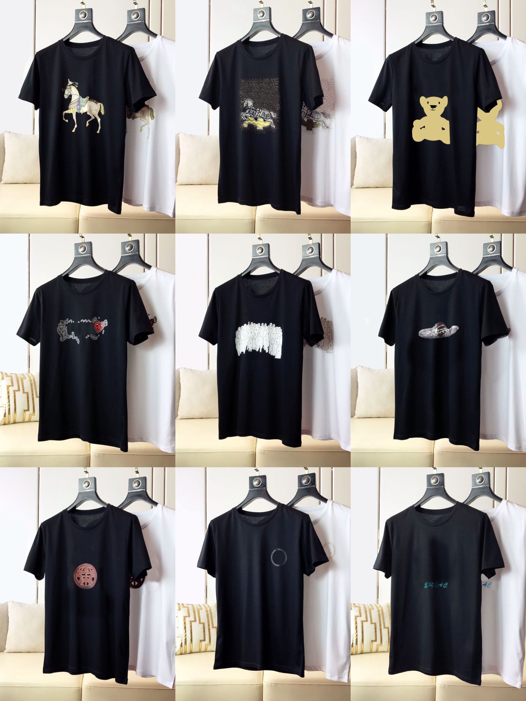 

2021 Summer Mens Designer T Shirt Casual Man Womens Loose Tees With Letters Print Short Sleeves Top Sell Fat big Fashion Luxury Men Clothes SizeS-6XL, White;black