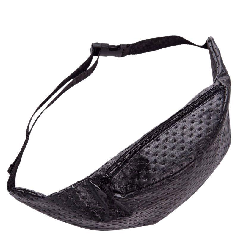 

Waist Bags Dot Leather Belt Bag PU Fanny Pack For Women Pouch Bag(Black)