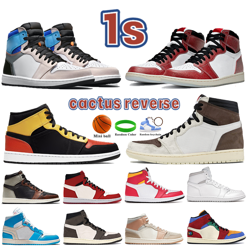 

2022 cactus reverse 1 1s basketball shoes UNC high Prototype fusion red trophy room chicago top 3 rust shadow men women sneakers, Bubble wrap packaging