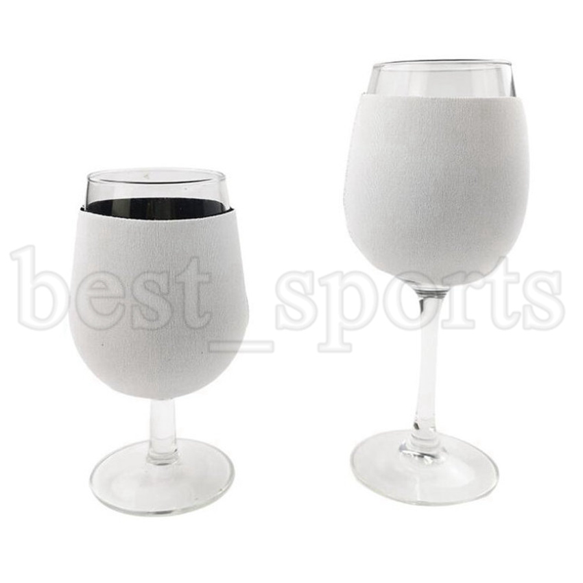 

11.5*8.5cm Sublimation Neoprene Red Wine Glass Cover Goblet Sleeve Sublimation Blanks DIY Champagne Cup Sleeve CYZ3188