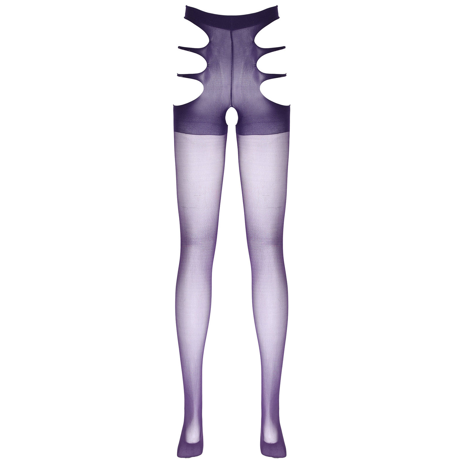 

Womens Lingerie Crotchless Stockings See Through Mesh Underwear Nightwear Hollow Out Sheer Mesh Thigh-High Erotic Sexy Pantyhose