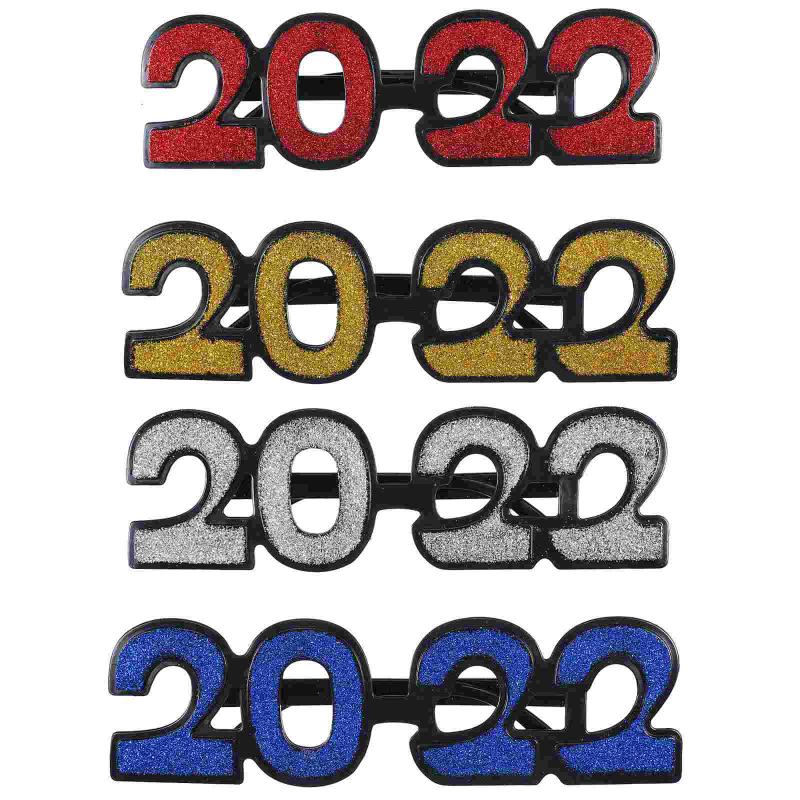 

Party Decoration 4pcs Funny Glasses Po Props Decorative Year Eyeglasses