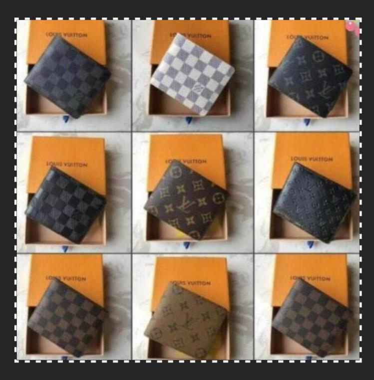 

858 LV LOUIS Paris plaid style luxury purse special multiple short small bifold VITTON wallet with box and Dust Bag, Red;black