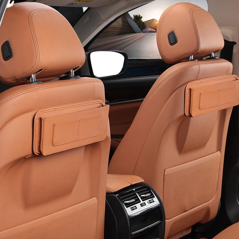 

Car Organizer Leather Storage Box Rear Seat Clip Gap High-quality Accessories
