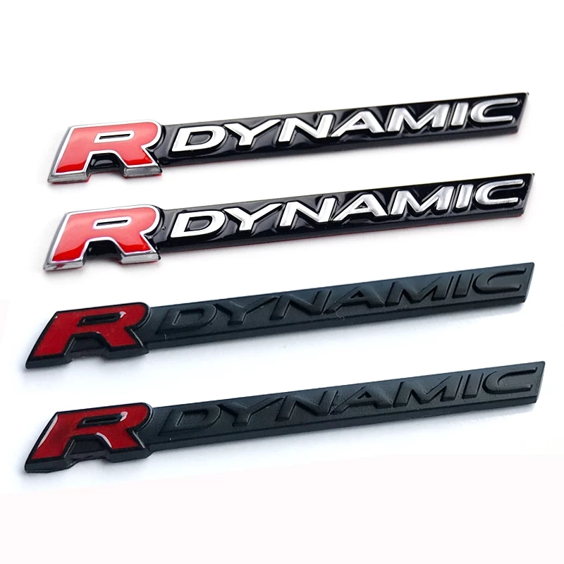 

RDYNAMIC Bar Emblem for Range Rover VELAR Sport Edition Car Styling Fender Logo Lower Side Door Decoration Sticker Black Silver, Colour