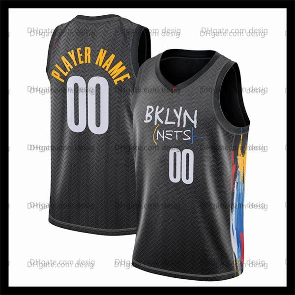 

Custom Mens Brooklyn Nets Basketball Jerseys Edition Swingman Jersey City, Black