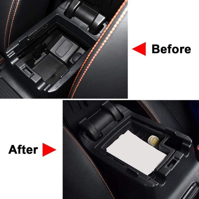 

Center Console For XV Crosstrek 2012-2021 Armrest Storage Box Container Glove Organizer Coin Tray Pallet Other Interior Accessories