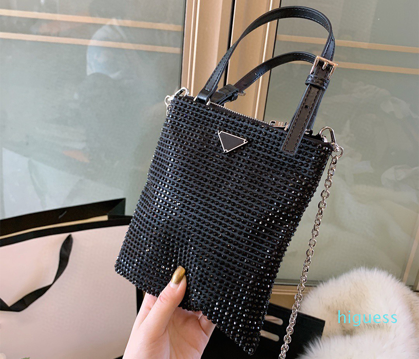 

Designer- mini Shopping Bag canvas With Leather tote High Quality Tote Bag Shining Handbag women bags