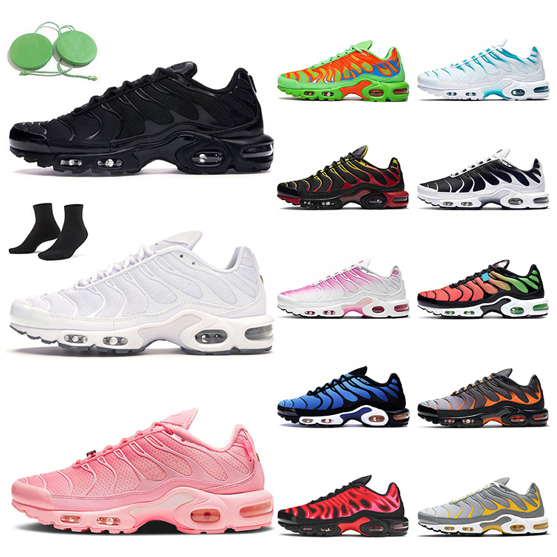 

Outdoor Sports Women Mens Running Shoes NIK Jogging Trainers Air Max AirMax Plus tn Triple Black White Pink ATLANTA Snakeskin Digital Camo Mean Green Suprem Sneakers, A74 pink snakeskin 36-40