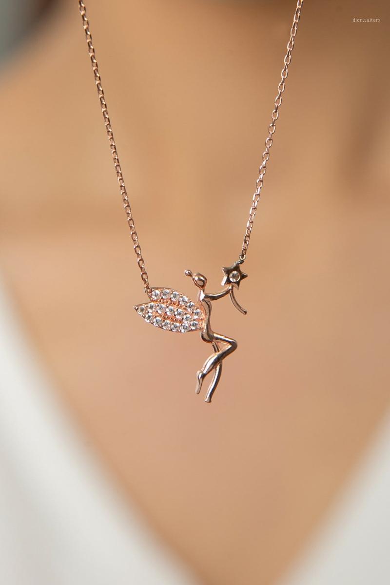 

Chains Bibury Sterling Silver 925 Necklace Women Star And White Stone Detailed Fairy Girl Model Quality 2022