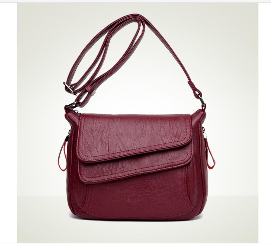 

D129 Fashion Handbags Purse Totes Large Capacity Ladies Simple Shopping Handbag PU Leather Shoulder Bags