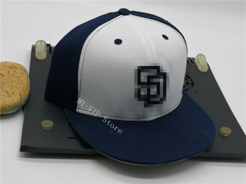 

One Piece All Team SDCAO on field Fitted Hats Flat Visor Fan's Sized Chapeau Baseball Closed Caps For Men and Women, Vip-08