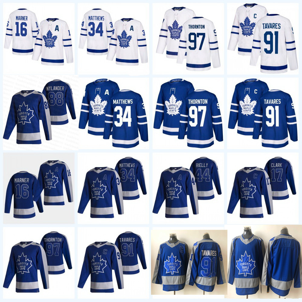 

Reverse Retro Toronto Maple Leafs Hockey Jerseys Joe Thornton Auston Matthews John Tavares William Nylander Mitch Marner Morgan Rielly Wendel Clark Doug Gilmour, 88 blue
