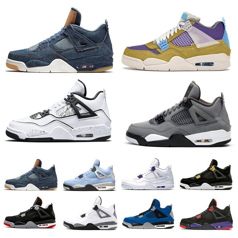 

2022 jumpman 4s Basketball Shoes Wild Things White DIY Oreo Desert Moss Day Denim Blue Toro Bravo Thunder Taupe Haze Tattoo Singles Day men women trainers sports shoe, Deep brown
