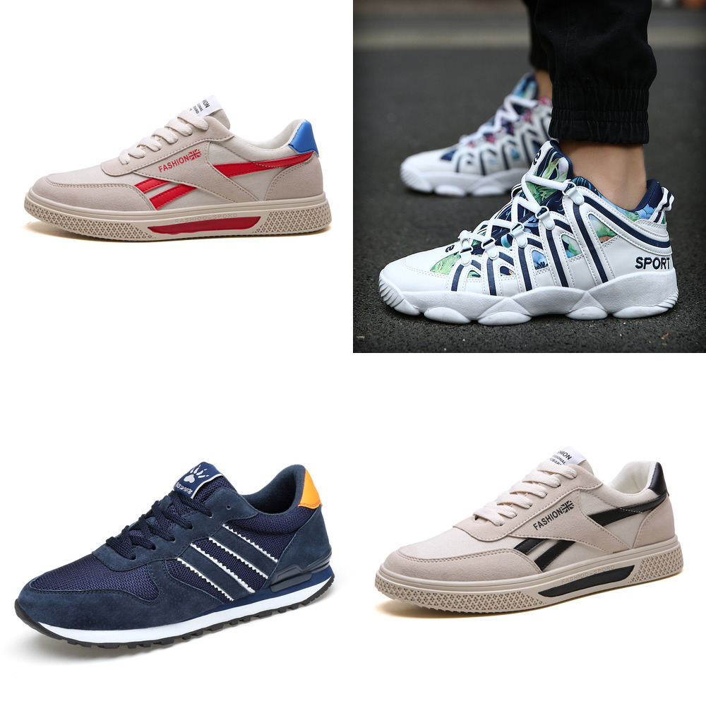 

VH79 2021 men women running shoes platform trainers beige black grey triple white 567 outdoor sports sneakers size 39-44, Pewter