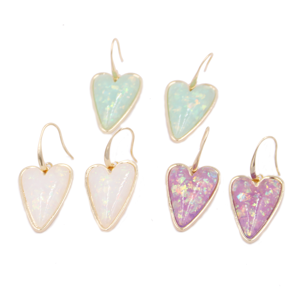 

Fashion Kendra Earrings Lovely Heart Dangle Earring Jewelry for Women, Silver