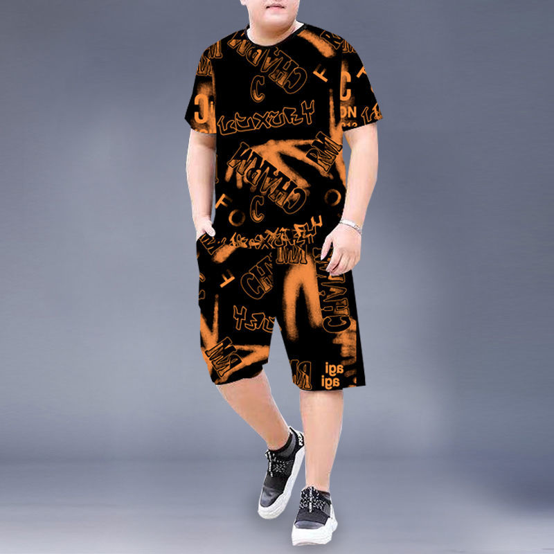 

21ss personalized T shirt high quality summer men's shorts short sleeve casual suit mens tracksuit over size, White;black