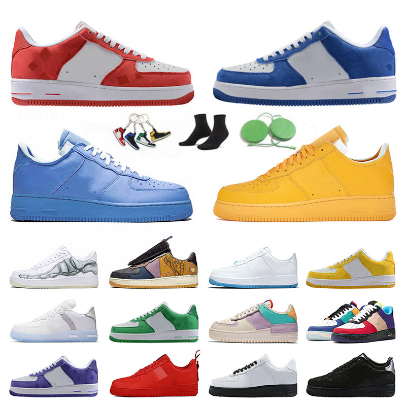 

Dunks 1 Low Running Shoes Airforces Off Cactus Jack Men Women White Trainers MCA Shadow UV REACTIVE Dunk Sports Sneakers Forces MOMA Leather