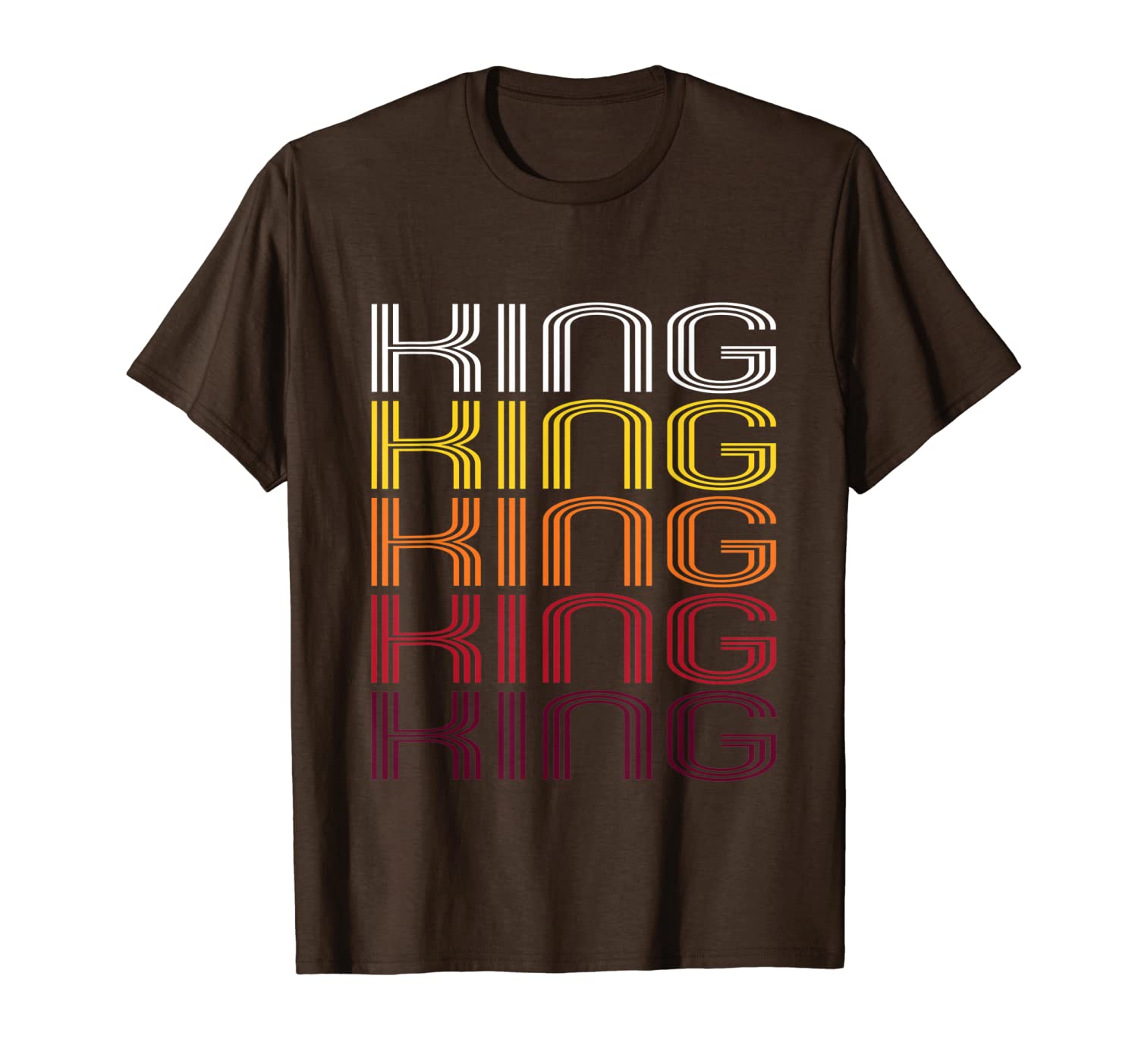 

king, nc | vintage style north carolina t-shirt, White;black