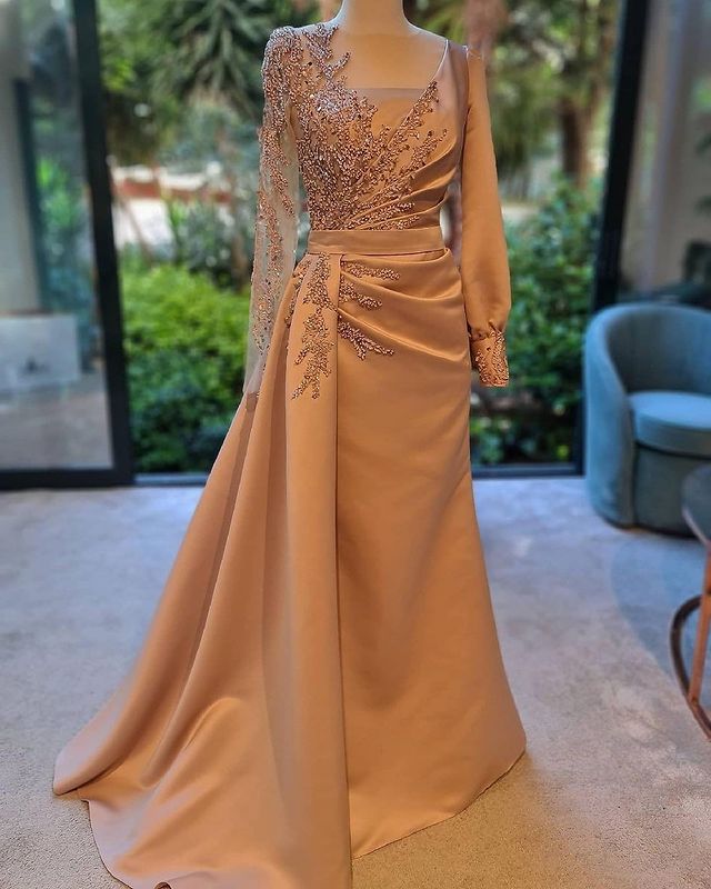 

2021 Plus Size Arabic Aso Ebi Gold Luxurious Sexy Prom Dresses Lace Beaded Sheer Neck Evening Formal Party Second Reception Gowns Dress ZJ753, Black