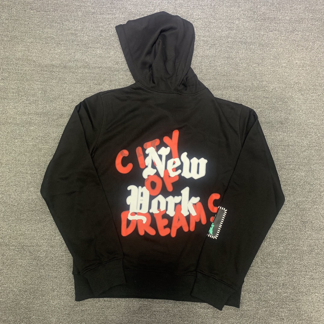 

22SS Cotton EU Size Hoodies Men Women Streetwear Autumn Winter Clothes, Black