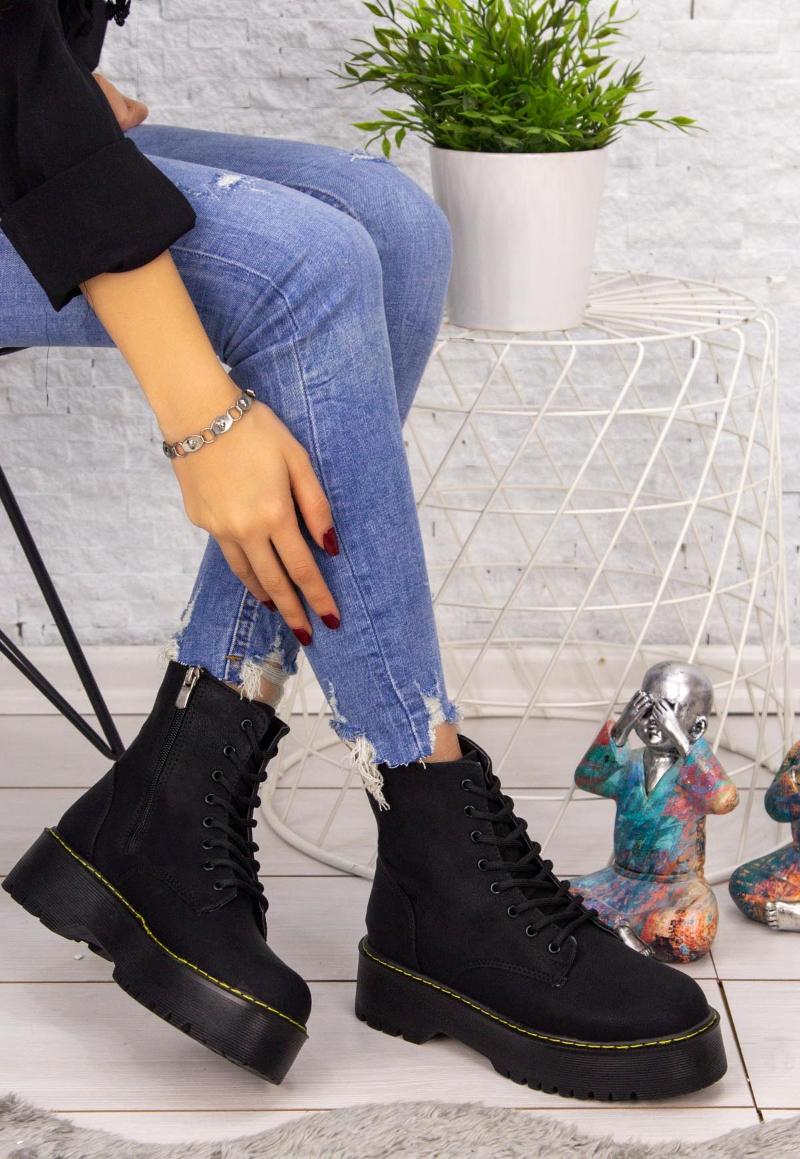 

Boots Sultan Ponter Nubuck Leather Black Low Heel Comfort High Quality Casual Classic Fancy Women's Booties Shoes For Women 2021