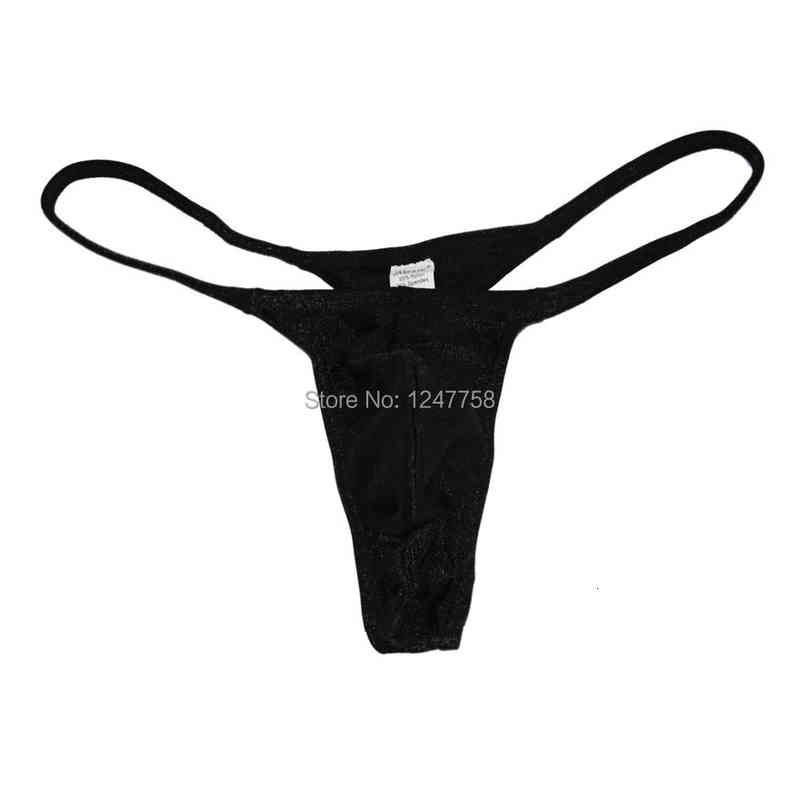 

G-Strings Mens Shiny Micro Thongs String Solid Satin Underwear Sexy Guy Swimwear Bikini Pants Tangas