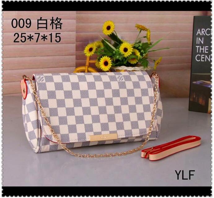 

N41276 LV LOUIS bag VITTON Favorite old flower chain bag classic shoulder bags clutch handbag luxury crossbody package e, Red;black