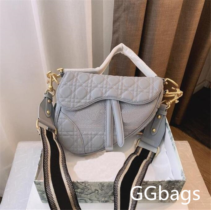 

NEW TOP Quality brand designer's shoulder bags ladies' temperament fashion luxury frosted Embroidered Leather portable saddle bag, Colour 26 25*20cm