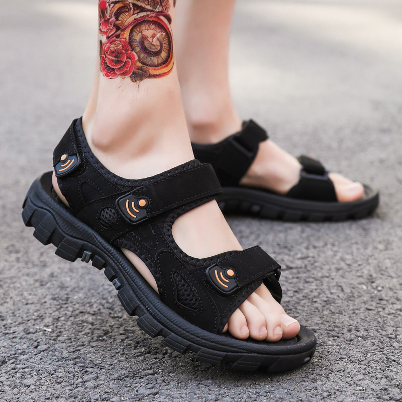 

2021 Mens Sport Trainer Sneaker Big Size Slippers Sandals Summer Slides Black Grey White Light Blue Orange Designers flip flops Code: 11-2210, 6i9a7851_1_1