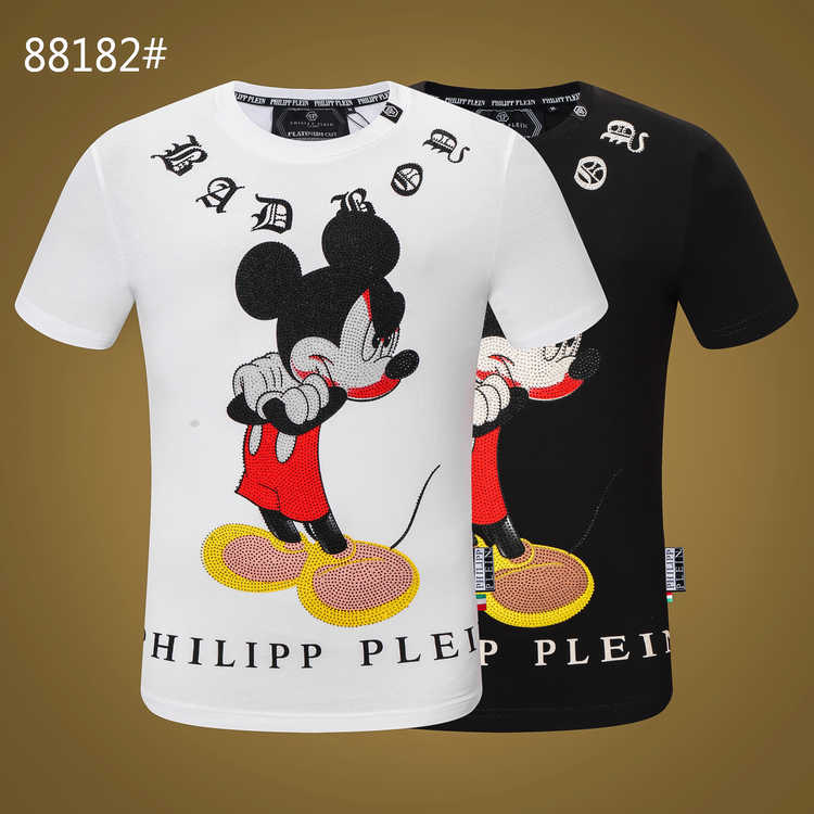 

Men's Women tops Designer wave letter languages printed classic Couples T-shirts Summer 19SS top Fashion Man Clothing Street Short sleeve -110, White;black