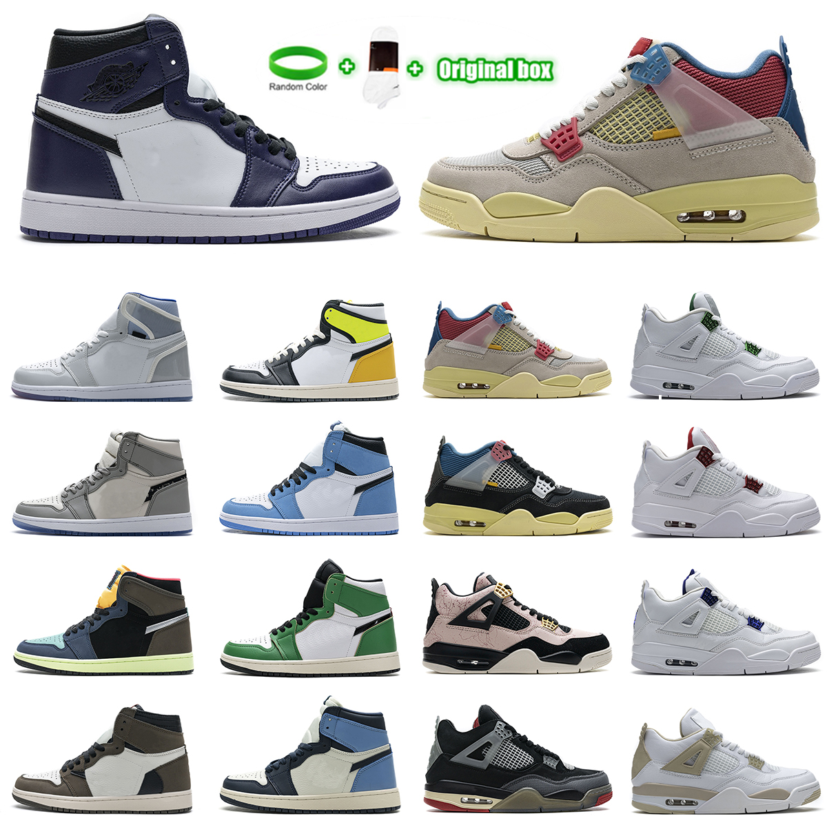 

Sail Black Cat Bred jordan 4 4s Shoe Guava Ice Twist White Cement University blue jorden 1s Hype Royal Mens Basketball Shoes 1 Obsidian UNC Fearless Women Sneakers, Customize