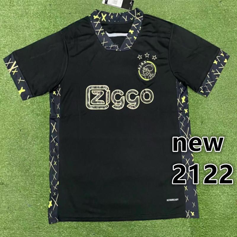 

Top Quality ANTONY Adults 2021 2022 AjaxES Away Shirt KLAASSEN HALLER TADIC PROMES NERES HUNTELAAR ALVAREZ 21 22 Men's T-Shirts, White;black
