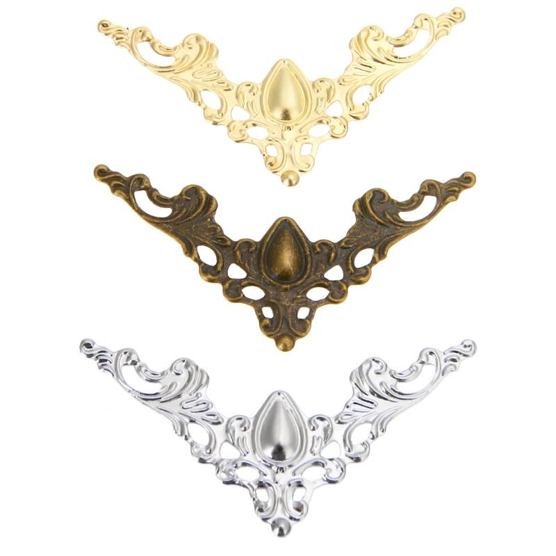 

Craft Tools 12pcs Metal Book Scrapbook Corner 41x41mm Silver Gold Bronze For Jewelry Gift Box Decorative Protector Cover