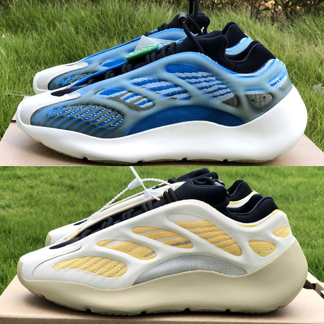 

Designer 700 V3 Kyanite Azareth Shoes Alvah models Srphym Eremiel Clay Brown Arzareth Azael features White Black Yellow Blue Sneakers For