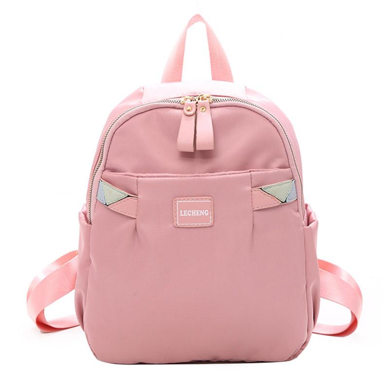 

Outdoor Bags Fashion Casual Backpack For Women 2021 Zipper Multi-Function Large Bagpack Capacity Oxford Mochilas Travel Back Pack, Black