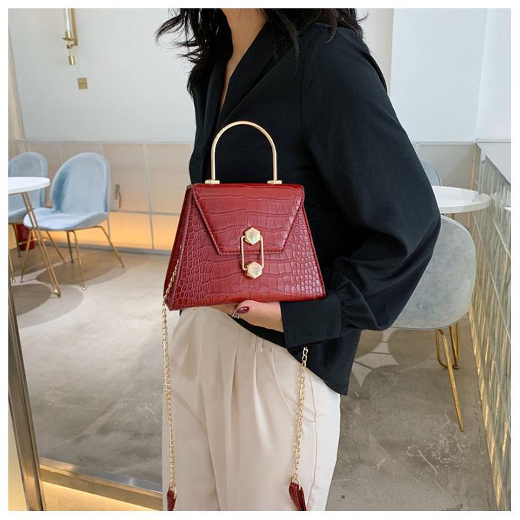 

Stone Pattern PU Leather Crossbody Bags For Women 2021 Fashion Small Cross Body Brand Designer Lady Shoulder Bag Duffel