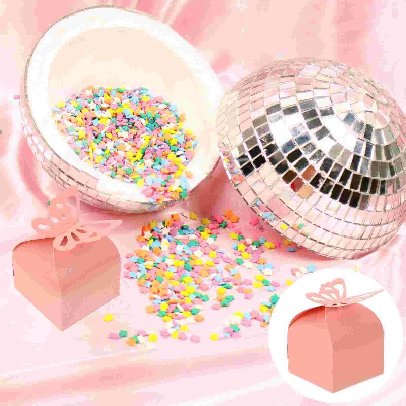

Gift Wrap 50pcs Paper Craft Wedding Candy Boxes Small Butterflies