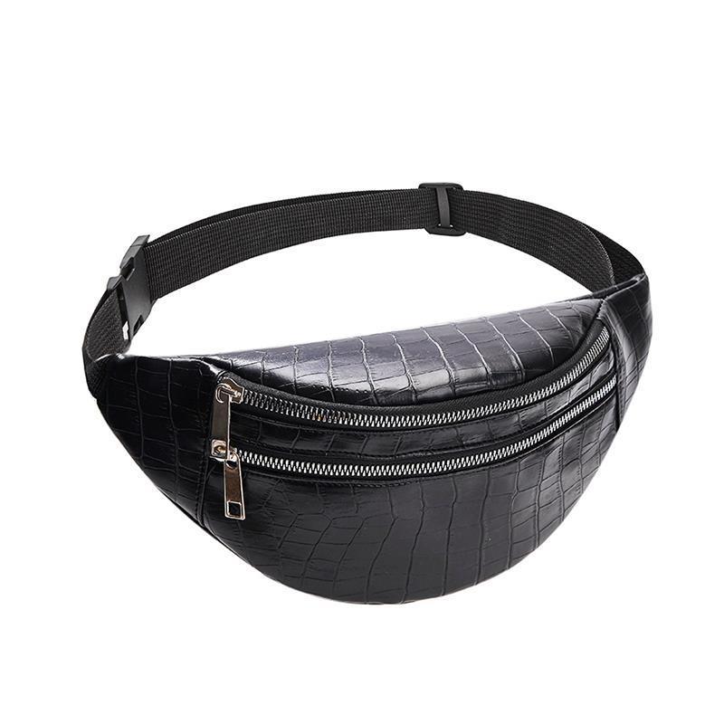 

belt waist packs for women bag designer brand crocodile pu leather fanny pack message