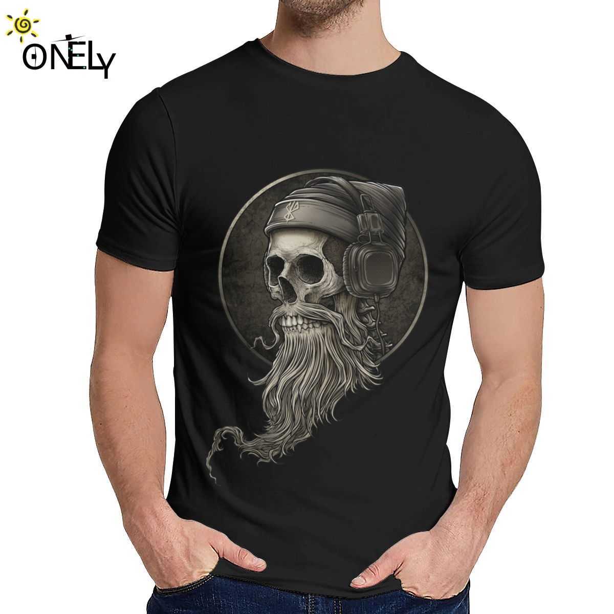 

Leisure Man T-shirt Winya No. 99 Skull Beard Quality Cotton Fashion Round Neck Cartoon Print La Camiseta 210629, Green