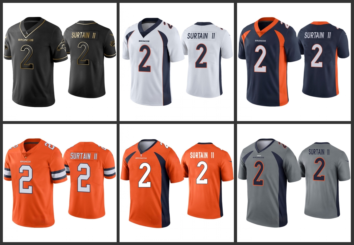 

Men Patrick Surtain II Legend Jersey, Black