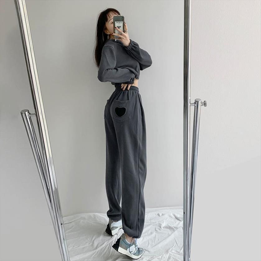 

harajuku joggers sports korean women pants fashion cotton jogging sweatpants spring track casual trousers, Black;white