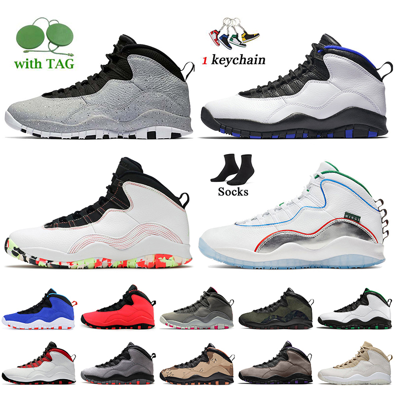 

Top Quality Mens Basketball Shoes Jumpman 10 10s Cement Orlando Ember Glow Wings Smoke Grey Desert Camo Im Back Tinker Racer Blue Dark Mocha Seattle Trainers Sneakers, D30 ember glow 40-47
