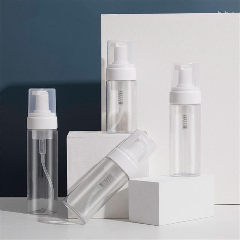 

Storage Bottles & Jars 100/120/150/200ml Portable Foam Bottle Empty Pump Transparent Refill Lotion Dispenser Koop Refillable