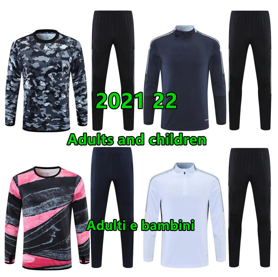 

20 21 22 men tracksuit jacket team soccer training suit Survetement football jacket Jogging chandal, Black
