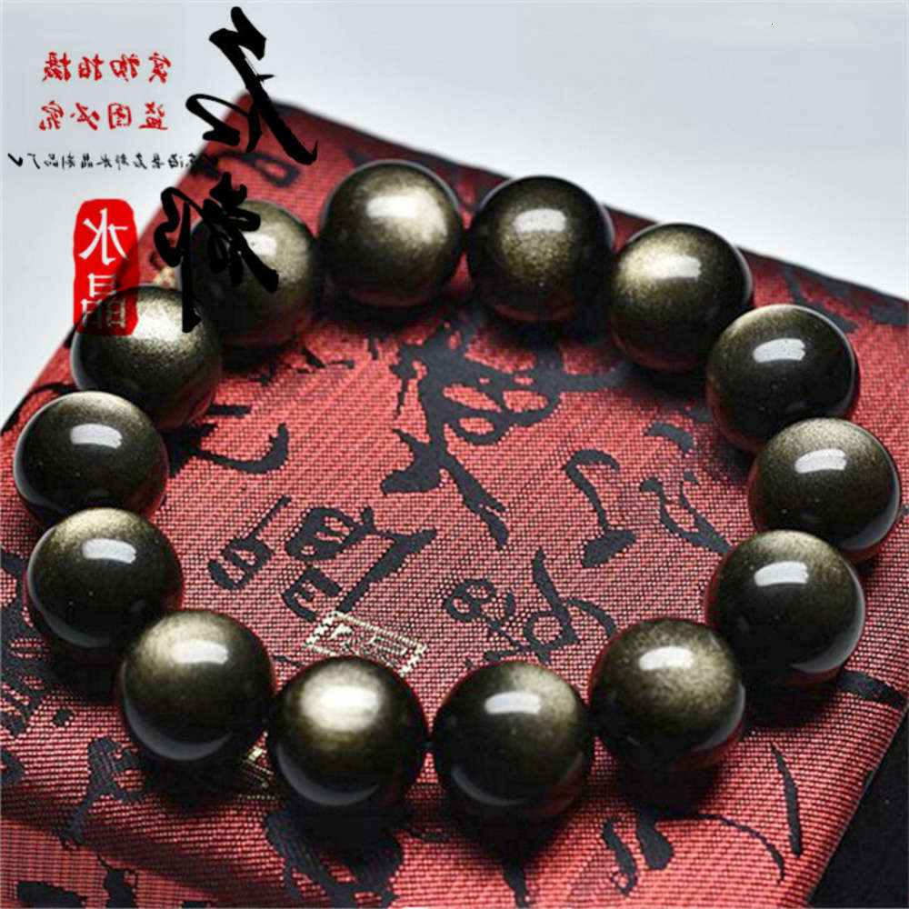 

Mingdu crystal natural a gold Yao Stone Bracelet, Golden;silver