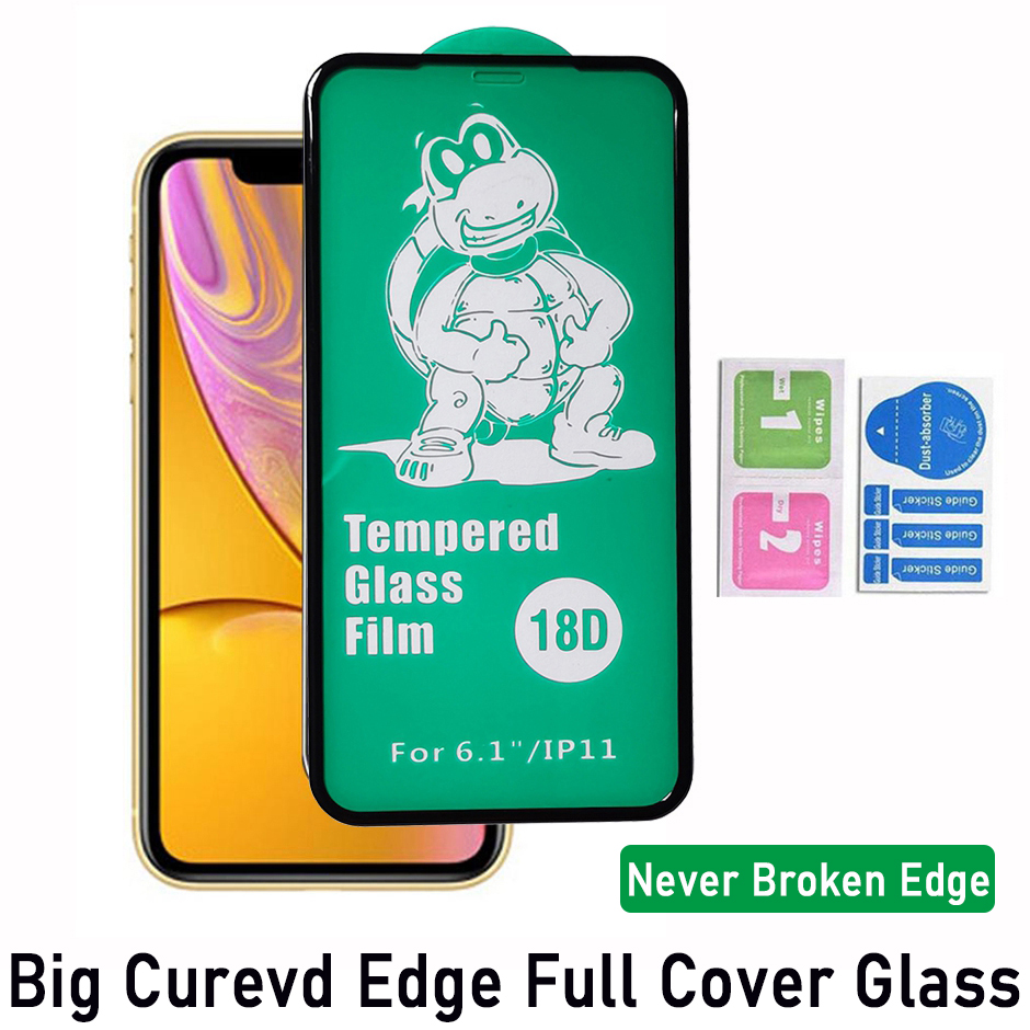 

18D Airbag Soft Edge Full Cover Tempered Glass Screen Protector For iphone 12 mini Pro max iPhone 11 XR XS Max 6 7 8 Plus