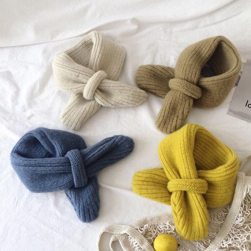

Scarves Outdoor Baby Boys Girls Cute Soft Warm Neck Wool Collar Knitted Scarf