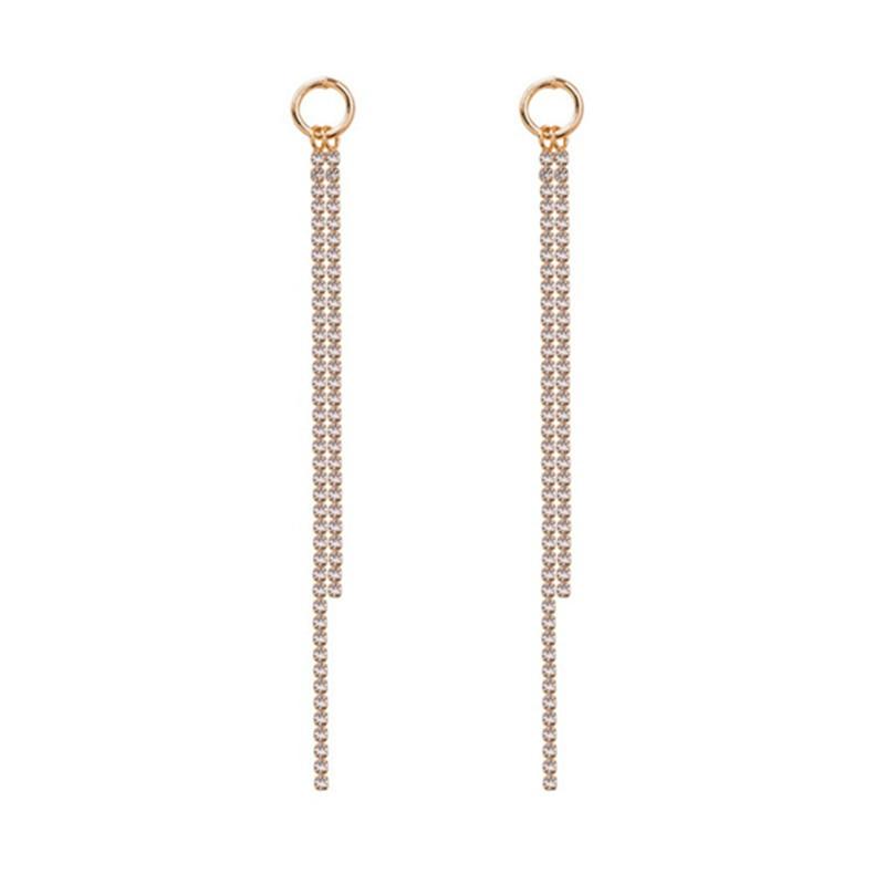 

Dangle & Chandelier Fashion Long Tassel Drop Earrings For Women Vintage Jewelry Modern Party Wedding Bridal Accessories Trendy 2021, Silver