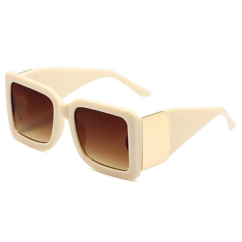 

Sunglasses For Men and Women Summer style Anti-Ultraviolet 4312 Retro Square Plate Full Frame fashion Eyeglasses Random With original box